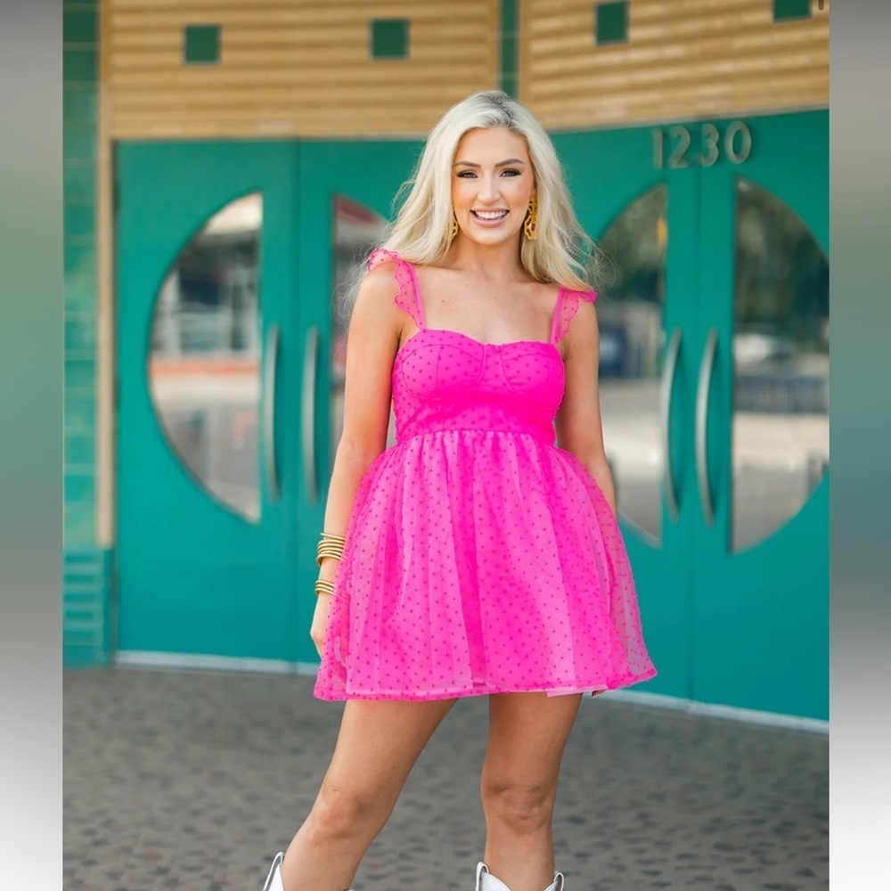 NEW Buddy Love VIXEN BUSTIER MINI DRESS - HOT PINK